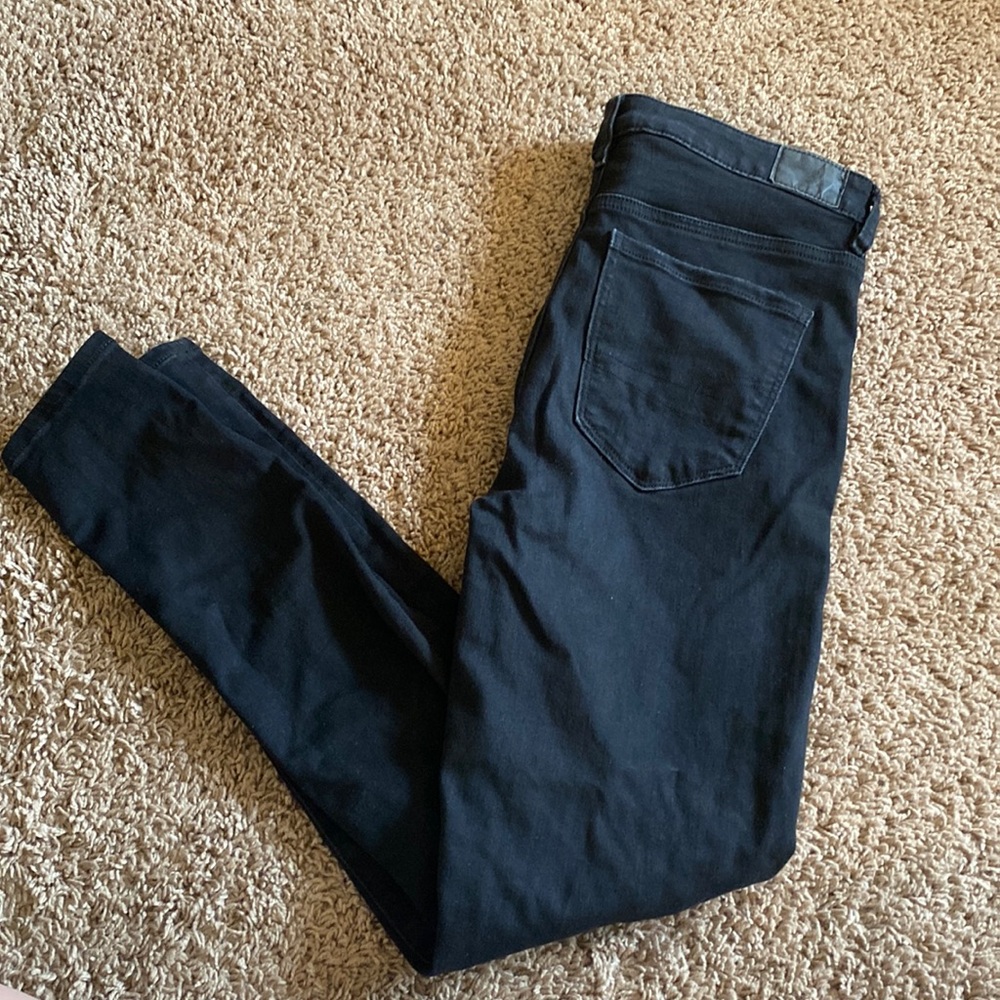 American Eagle Next Level Stretch Black Jeans Size 8
